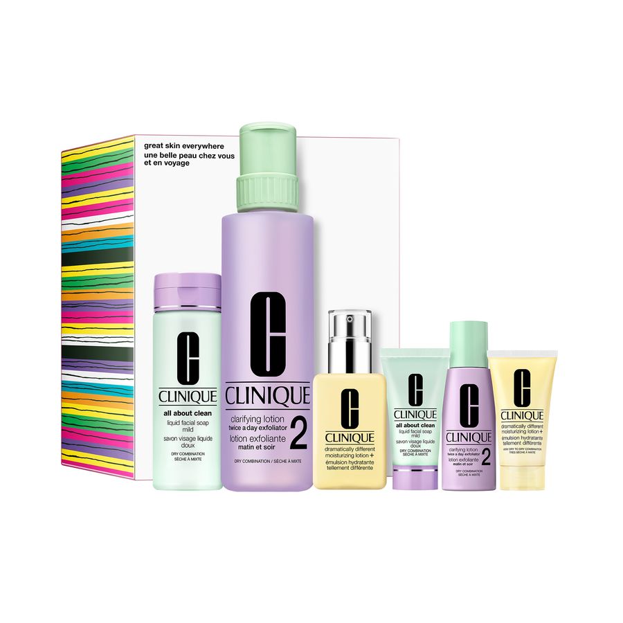 Set Clinique 3 pasos piel mixta seca