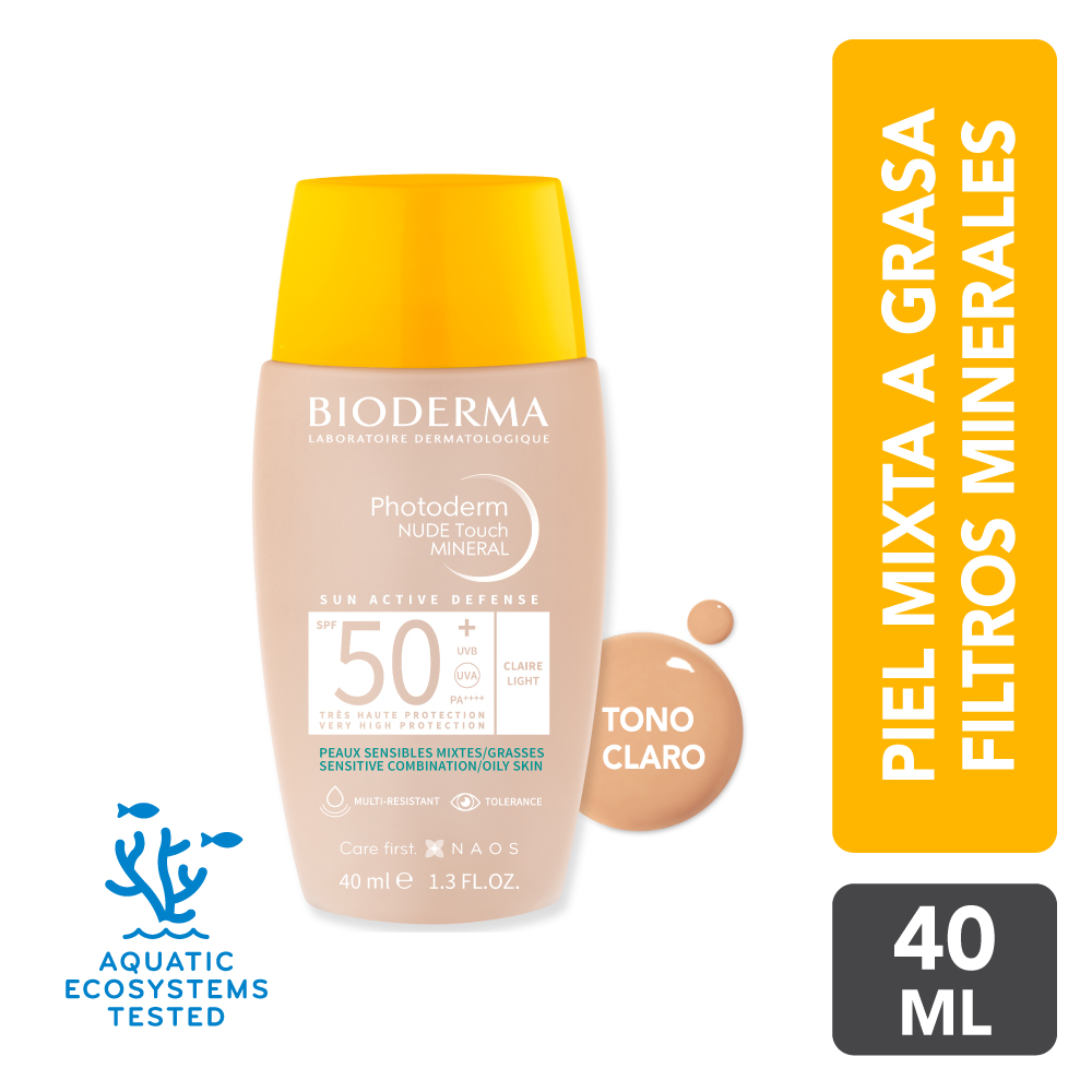 Bioderma Photoderm Nude Touch SPF 50 Teinte Claire 40ml