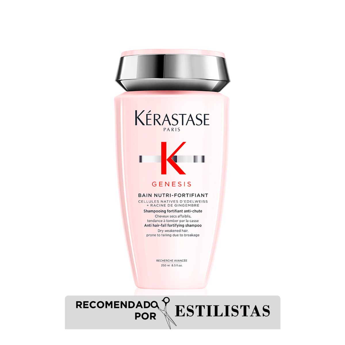 Kérastase Shampoo para cabello normal a seco con tendencia a la caída por cepillado Bain Nutri Fortifiant Genesis 250ml