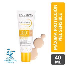 Bioderma Fotoprotector Máxima Protección SPF 100 Photoderm Fluide 40ml Tono Claro de para Photoderm - Compra online en DermotiendaShopping