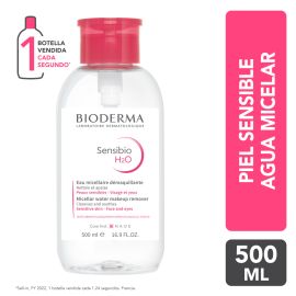 Bioderma Sensibio H2O Agua Micelar Pump Inversee 500ml de para Limpiadores - Compra online en DermotiendaShopping