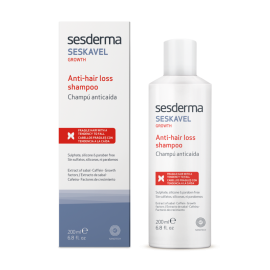 Sesderma Seskavel Shampoo Anticaída 200ml de para Limpieza sesderma - Compra online en DermotiendaShopping