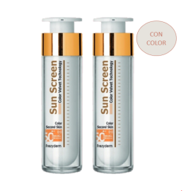 Dúo Frezyderm Fotoprotector 2 Sun Screen Velvet con Color de para Frezyderm - Compra online en DermotiendaShopping