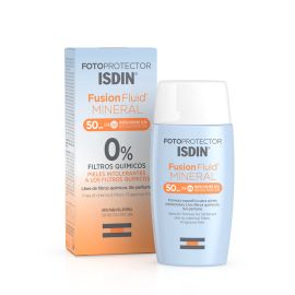 Isdin Fotoprotector Fusion Fluid Mineral SPF50 50ml - Bloqueador solar facial para pieles muy sensibles de para Fotoprotección facial (otros) - Compra online en DermotiendaShopping