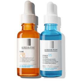 Dúo La Roche Posay iluminada e hidratada de para Rutinas LRP - Compra online en DermotiendaShopping