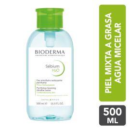Bioderma Sebium H2O Agua Micelar 500ml de para Limpiadores - Compra online en DermotiendaShopping