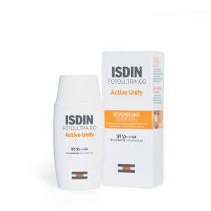 Isdin FotoUltra Active Unify SPF50+ 50ml- Bloqueador solar facial para manchas sin color