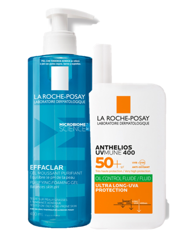 Dúo La Roche posay limpieza y protección favorita