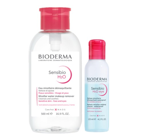 Dúo Bioderma doble limpieza 500ml + limpieza ojos 